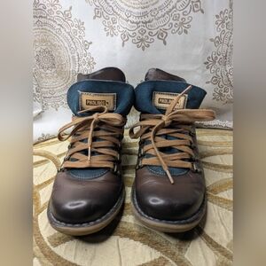 Pikolinos Women’s Uruguay Leather Suede Hiking Boots Brown EUR 36 / US Size 5.5